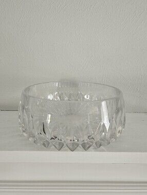 Vintage Gorham Althea Cut Leaded Crystal Serving Bowl/Centerpiece Dish